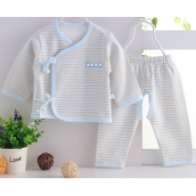 Vêtements de bébé à rayures en coton peint